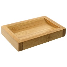 Rectangular Wood Bathroom Soap Dish